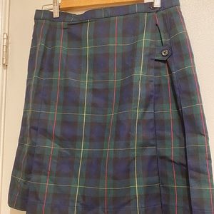 Lands End NWT plaid skirt